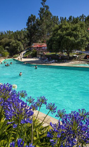 River beaches, waterfalls and pools